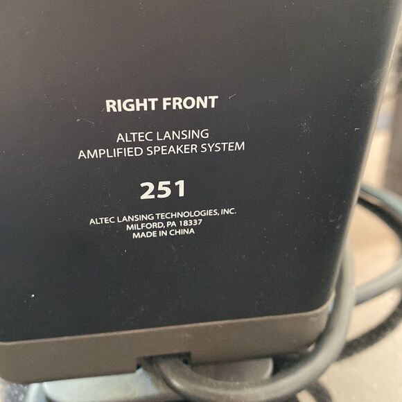 Vintage Altec Lansing Model 251W Surround Computer Speaker System Subwoo… - Picture 5 of 10